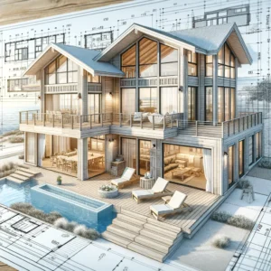 beach style Central Florida home blueprint